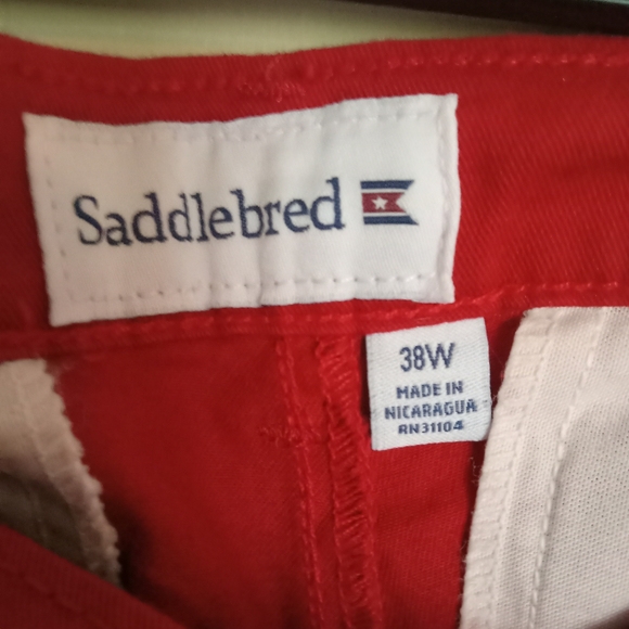 NWT Men's Saddlebred Comfort Flex Shorts Size 38w Color Rapid Red - Picture 11 of 11